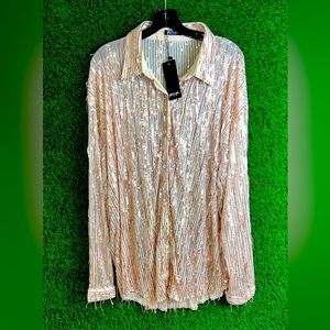 Gold Sequins Shirt